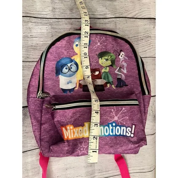 Adorable Disney Inside Out Mixed Emotions Pink -‎ Purple Backpack - Picture 7 of 7